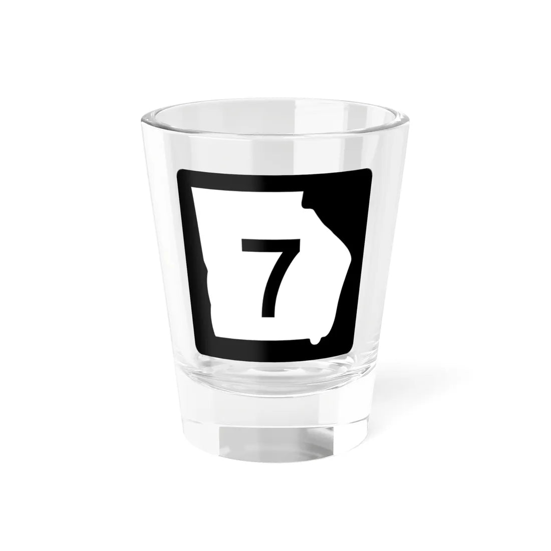 Georgia 7 (Georgia) (Road Sign) Shot Glass 1.5oz 1.5oz - Go Mug Yourself