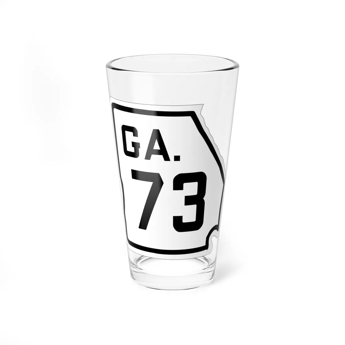 Georgia 73 1920 (Georgia) (Road Sign) Pint Glass 16oz 16oz - Go Mug Yourself