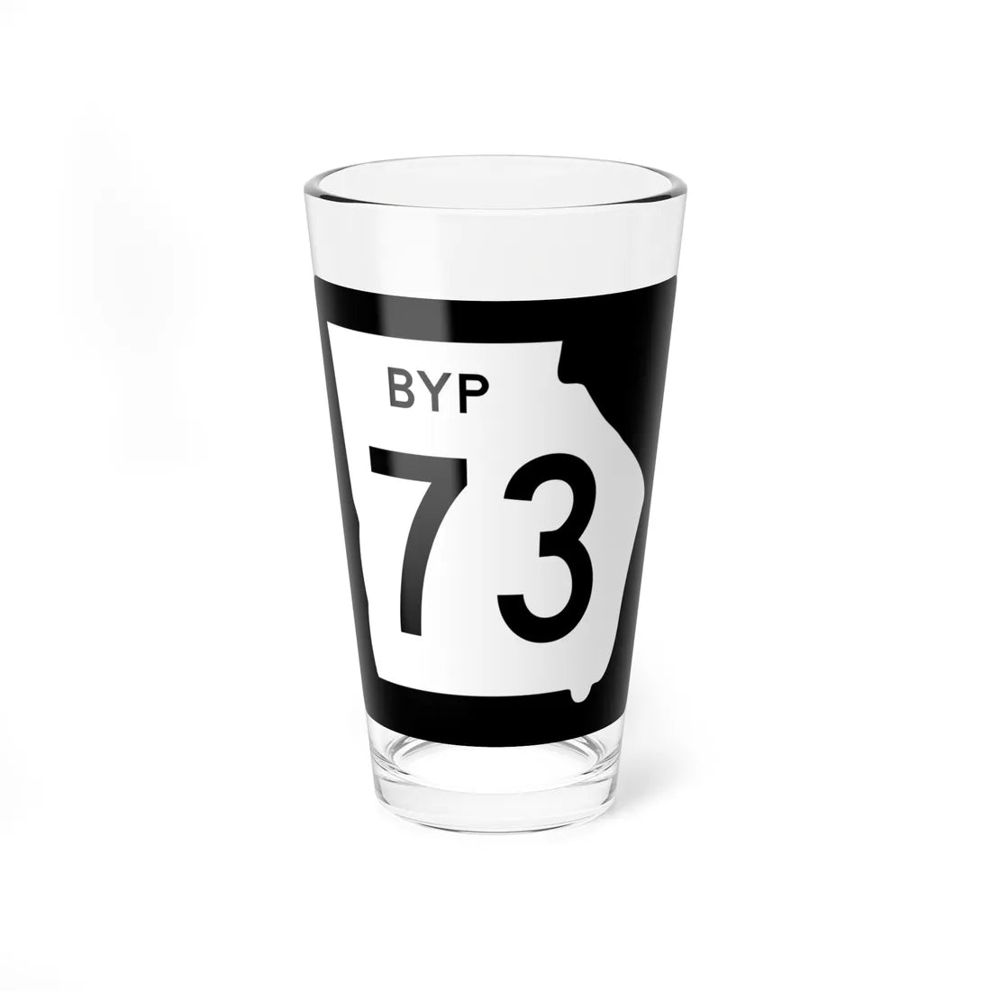 Georgia 73 Bypass (Georgia) (Road Sign) Pint Glass 16oz 16oz - Go Mug Yourself