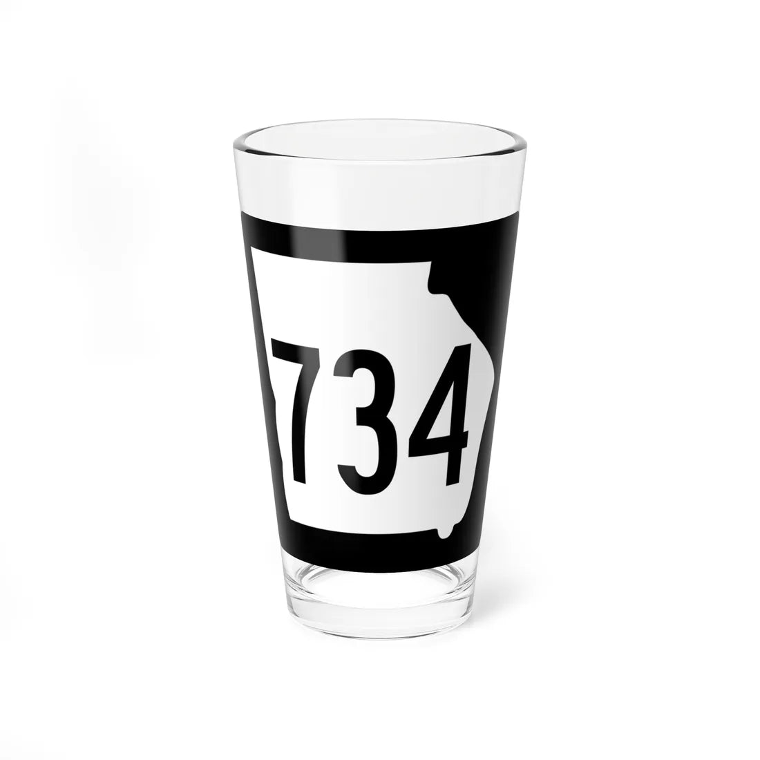 Georgia 734 1960 (Georgia) (Road Sign) Pint Glass 16oz 16oz - Go Mug Yourself