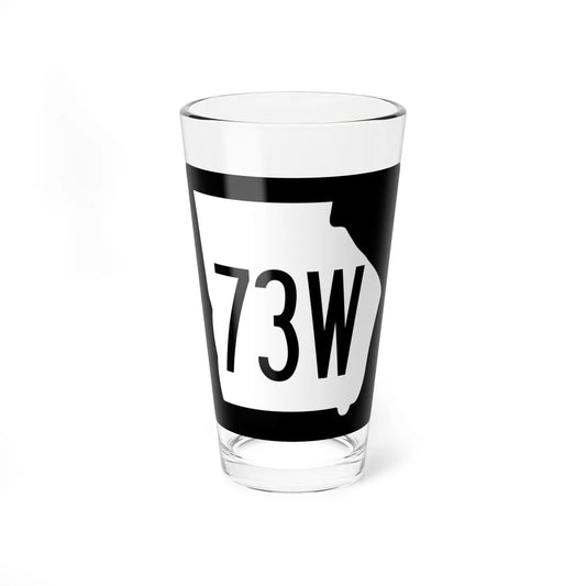 Georgia 73W 1960 (Georgia) (Road Sign) Pint Glass 16oz 16oz - Go Mug Yourself