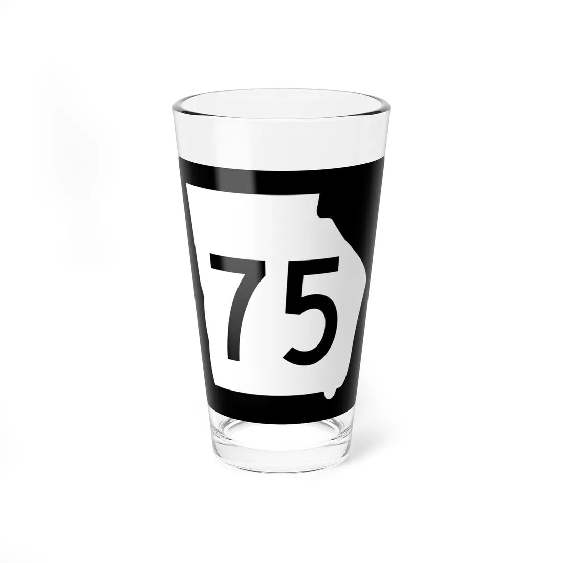 Georgia 75 (Georgia) (Road Sign) Pint Glass 16oz 16oz - Go Mug Yourself