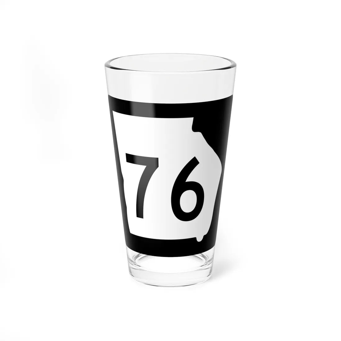 Georgia 76 (Georgia) (Road Sign) Pint Glass 16oz 16oz - Go Mug Yourself