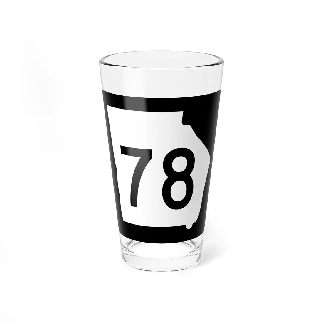 Georgia 78 (Georgia) (Road Sign) Pint Glass 16oz 16oz - Go Mug Yourself