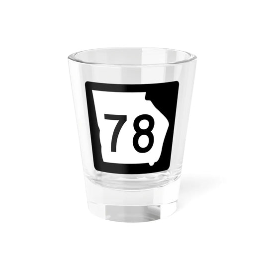 Georgia 78 (Georgia) (Road Sign) Shot Glass 1.5oz 1.5oz - Go Mug Yourself