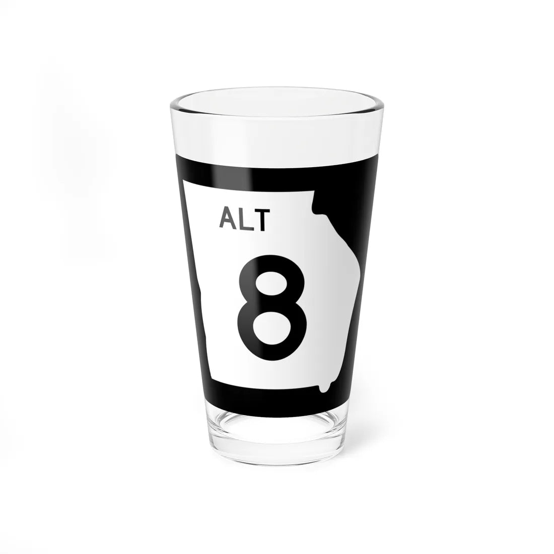 Georgia 8 Alternate (Georgia) (Road Sign) Pint Glass 16oz 16oz - Go Mug Yourself