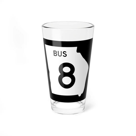 Georgia 8 Business (Georgia) (Road Sign) Pint Glass 16oz 16oz - Go Mug Yourself