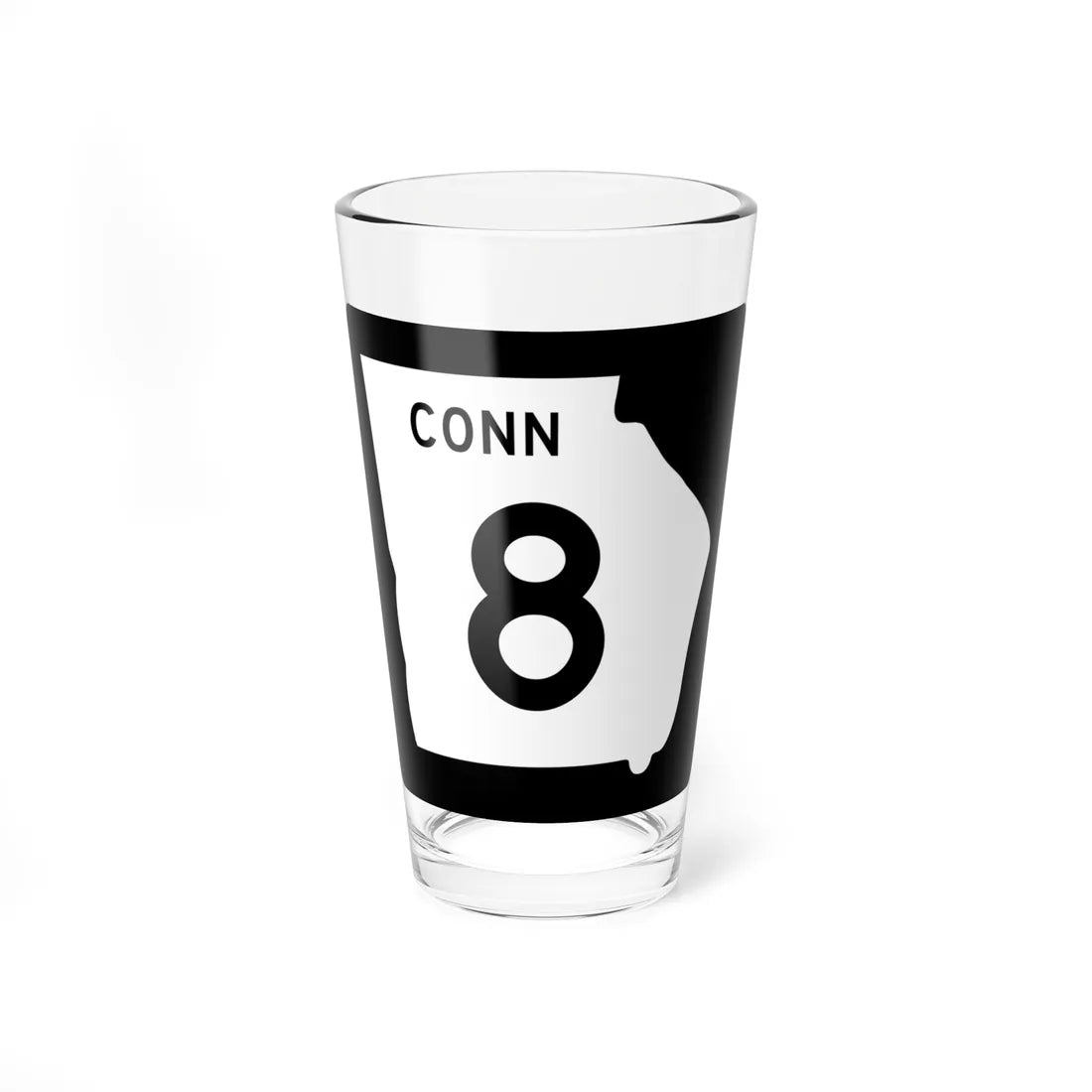 Georgia 8 Connector (Georgia) (Road Sign) Pint Glass 16oz 16oz - Go Mug Yourself