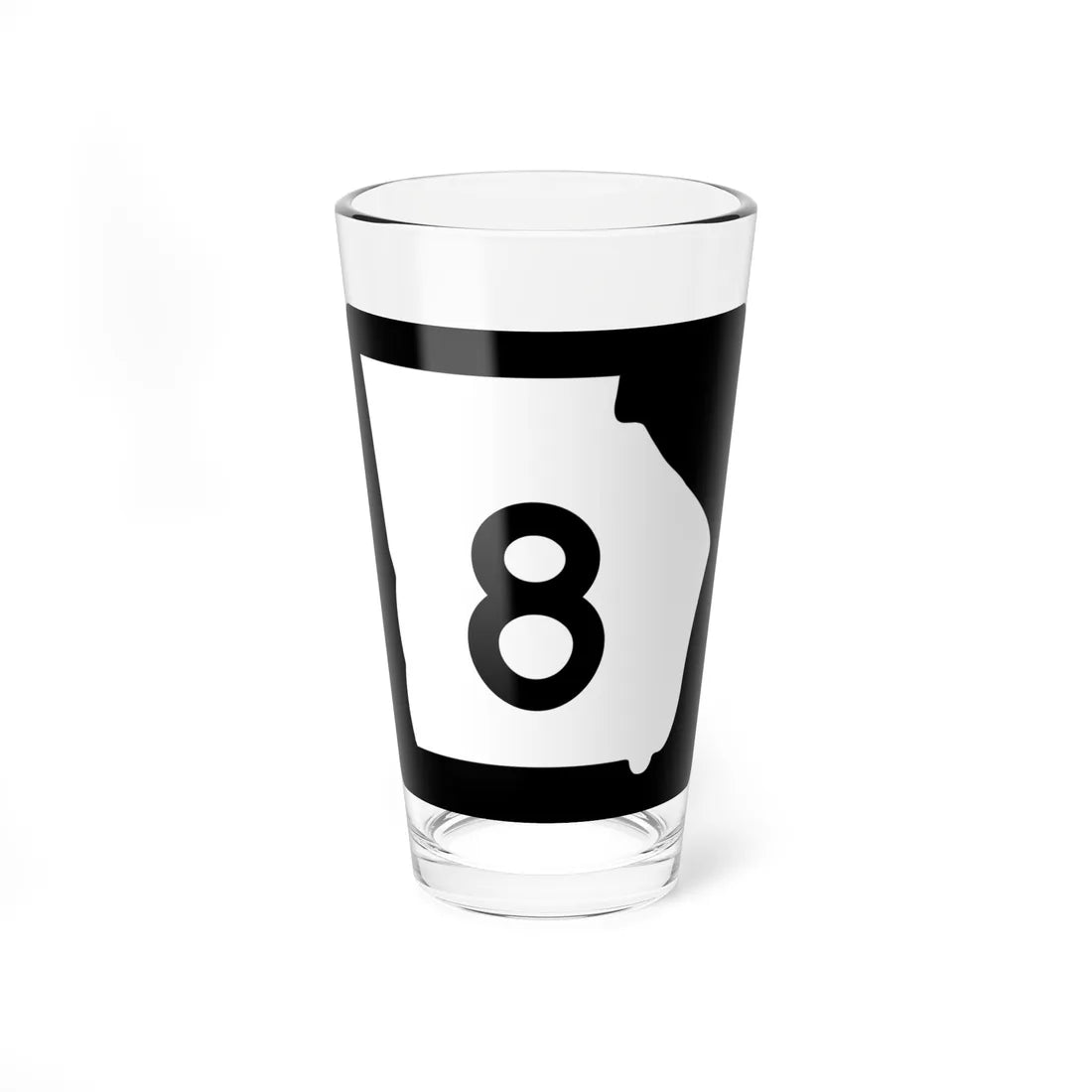 Georgia 8 (Georgia) (Road Sign) Pint Glass 16oz 16oz - Go Mug Yourself