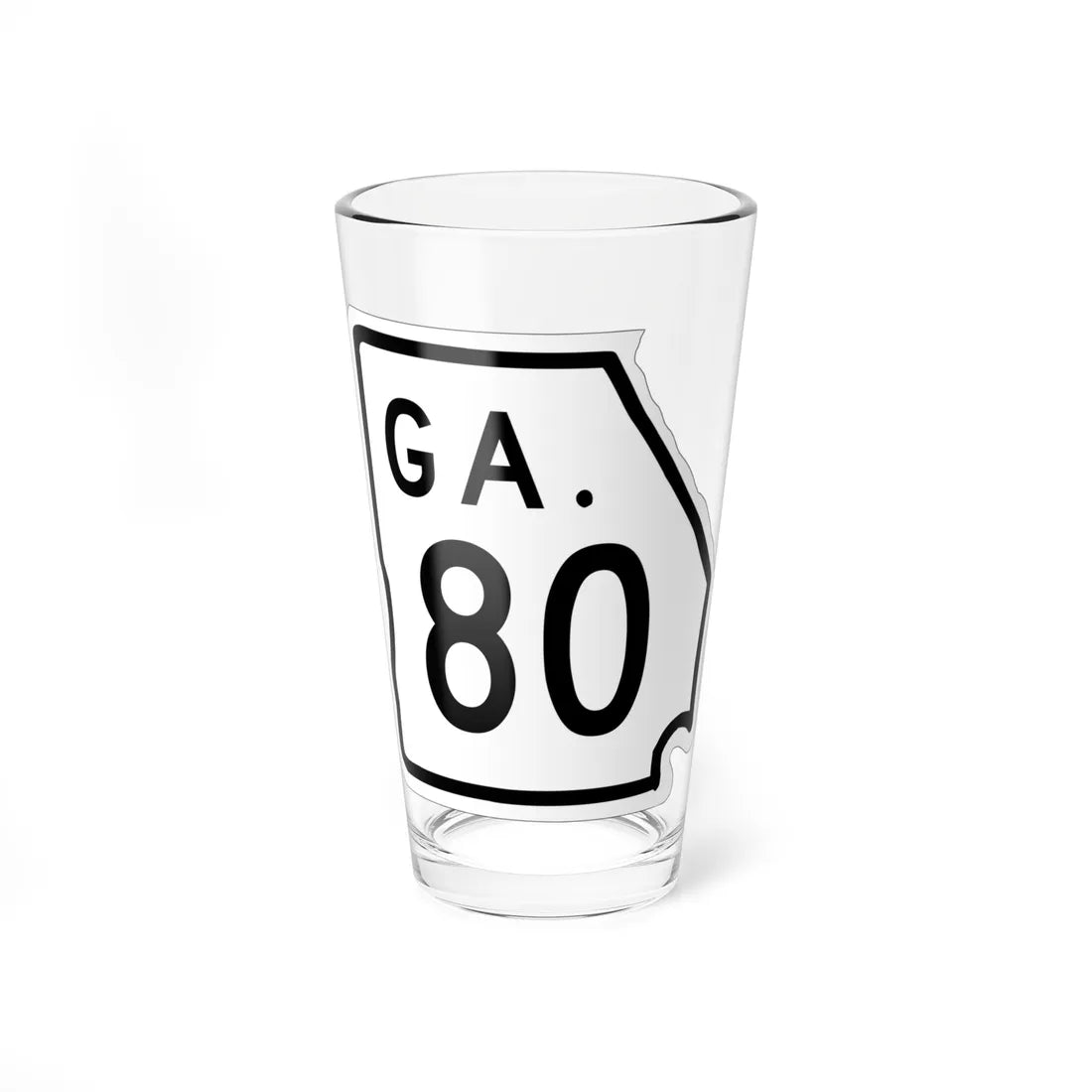 Georgia 80 1948 (Georgia) (Road Sign) Pint Glass 16oz 16oz - Go Mug Yourself