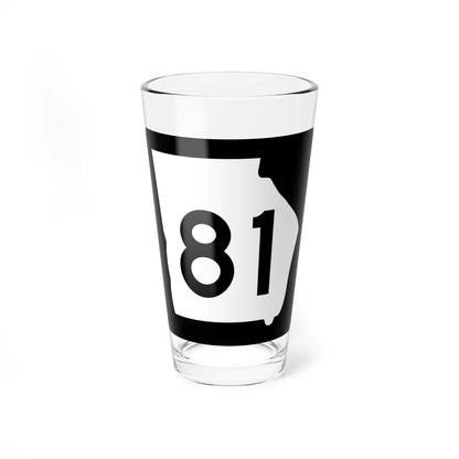 Georgia 81 (Georgia) (Road Sign) Pint Glass 16oz 16oz - Go Mug Yourself