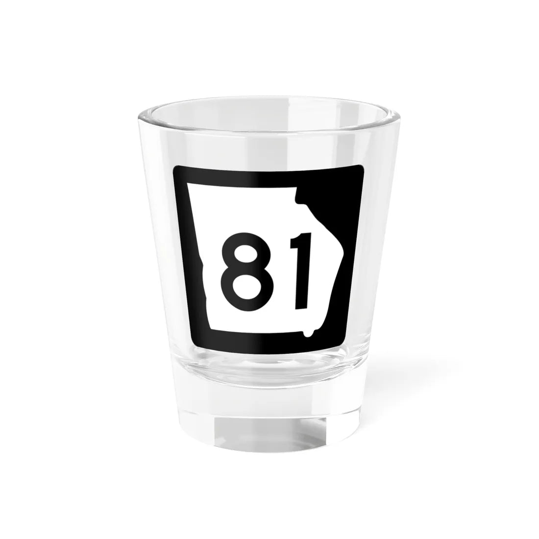 Georgia 81 (Georgia) (Road Sign) Shot Glass 1.5oz 1.5oz - Go Mug Yourself