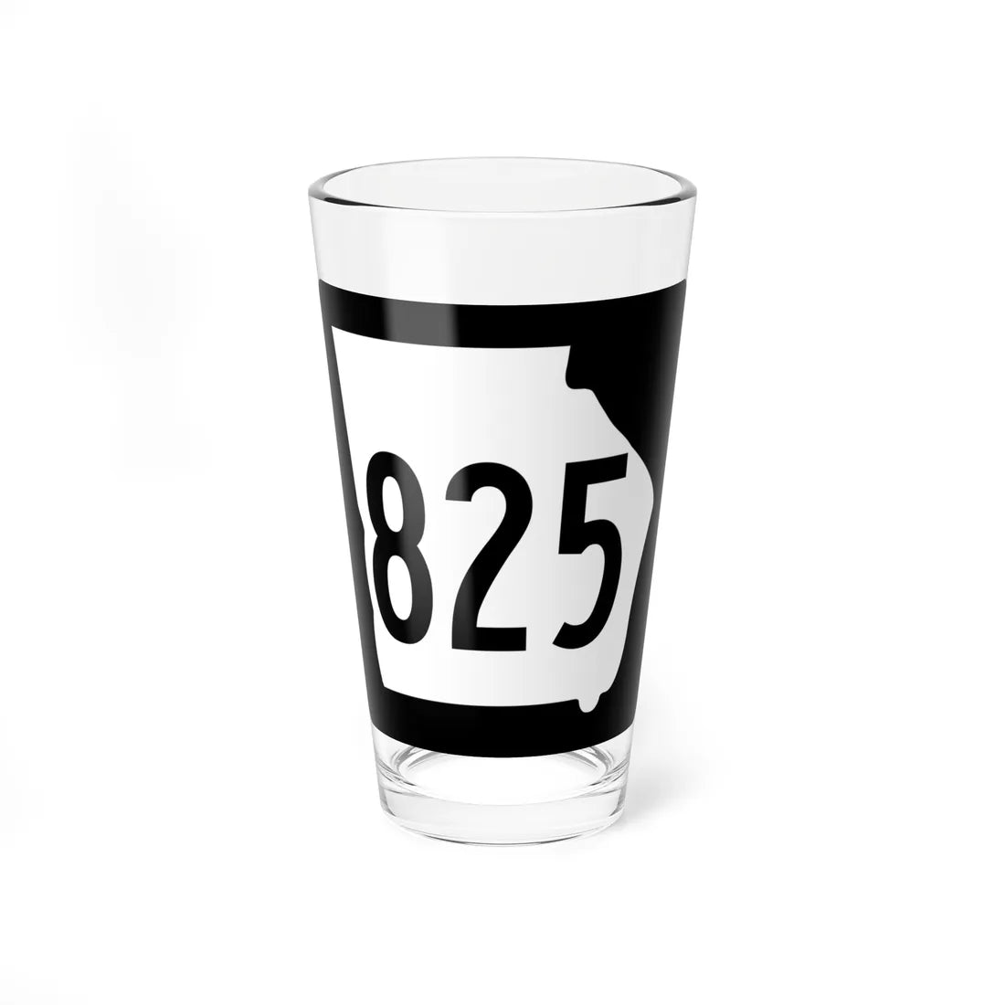 Georgia 825 1960 (Georgia) (Road Sign) Pint Glass 16oz 16oz - Go Mug Yourself