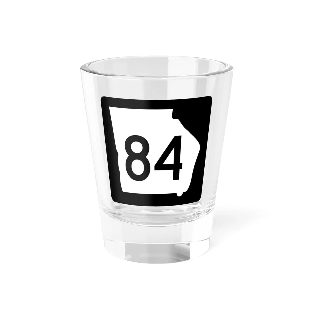 Georgia 84 (Georgia) (Road Sign) Shot Glass 1.5oz 1.5oz - Go Mug Yourself