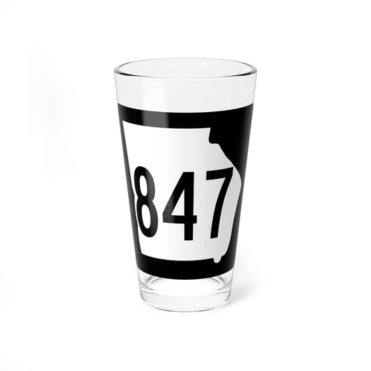 Georgia 847 1960 (Georgia) (Road Sign) Pint Glass 16oz 16oz - Go Mug Yourself