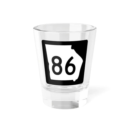 Georgia 86 (Georgia) (Road Sign) Shot Glass 1.5oz 1.5oz - Go Mug Yourself