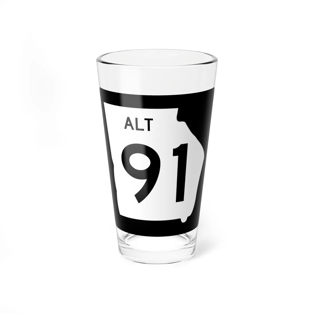 Georgia 91 Alternate (Georgia) (Road Sign) Pint Glass 16oz 16oz - Go Mug Yourself