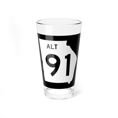 Georgia 91 Alternate (Georgia) (Road Sign) Pint Glass 16oz 16oz - Go Mug Yourself