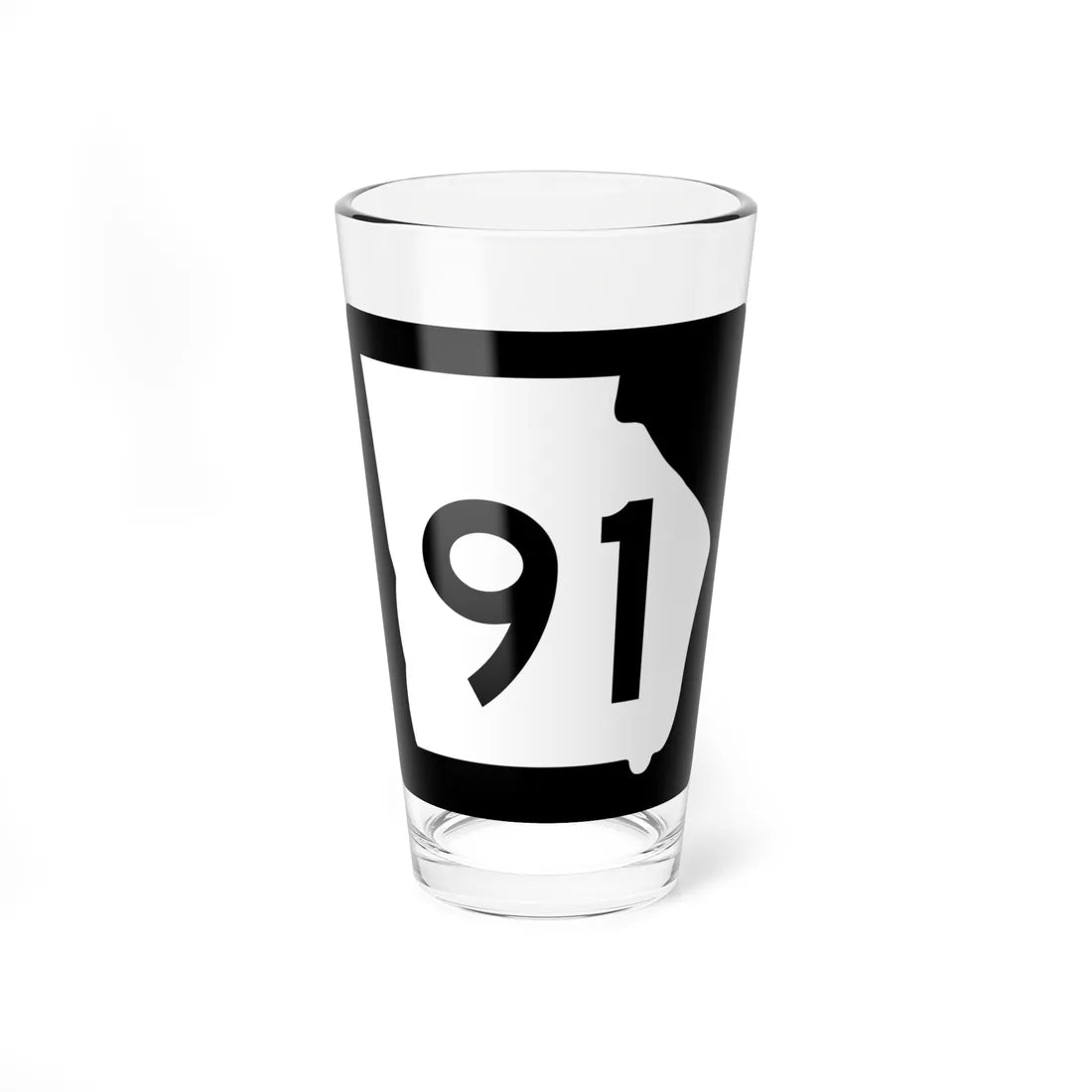 Georgia 91 (Georgia) (Road Sign) Pint Glass 16oz 16oz - Go Mug Yourself