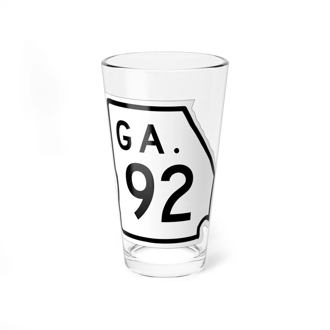 Georgia 92 1948 (Georgia) (Road Sign) Pint Glass 16oz 16oz - Go Mug Yourself