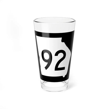 Georgia 92 (Georgia) (Road Sign) Pint Glass 16oz 16oz - Go Mug Yourself