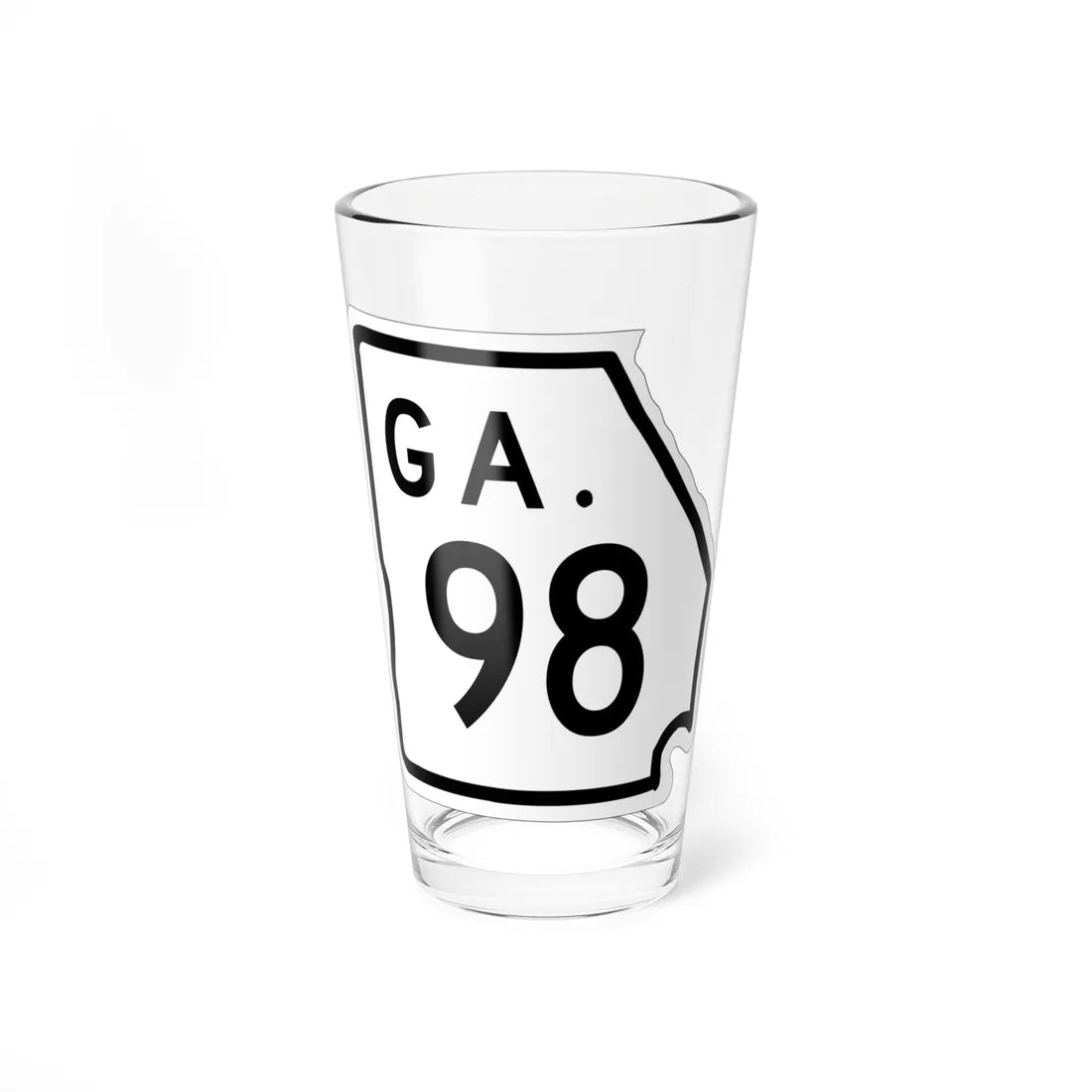 Georgia 98 1948 (Georgia) (Road Sign) Pint Glass 16oz 16oz - Go Mug Yourself