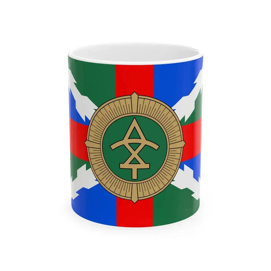 Georgia Border Police Rapid Reaction Directorate flag (Georgia) White Coffee Mug 11oz - Go Mug Yourself