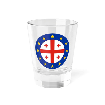 Georgia-EU flag roundel (Georgia) Shot Glass 1.5oz 1.5oz - Go Mug Yourself