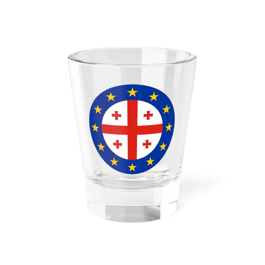 Georgia-EU flag roundel (Georgia) Shot Glass 1.5oz 1.5oz - Go Mug Yourself