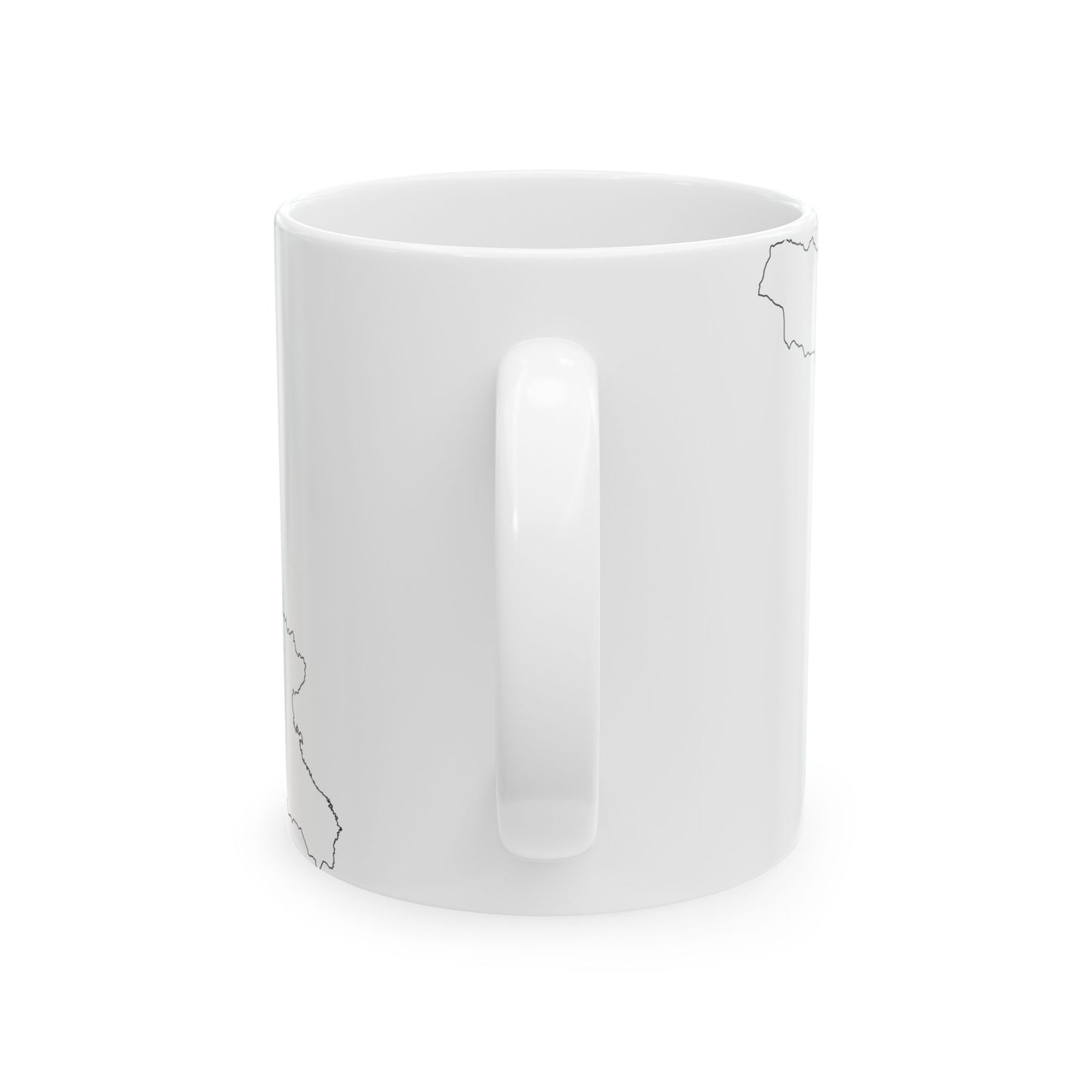 Georgia-Flagmap (Georgia) White Coffee Mug-Go Mug Yourself
