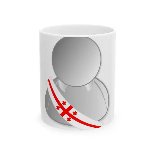 Georgia politic personality icon (Georgia) White Coffee Mug 11oz - Go Mug Yourself