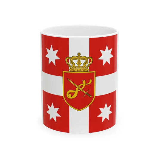 Georgia. Standard of Chief of General Staff (Georgia) White Coffee Mug 11oz - Go Mug Yourself