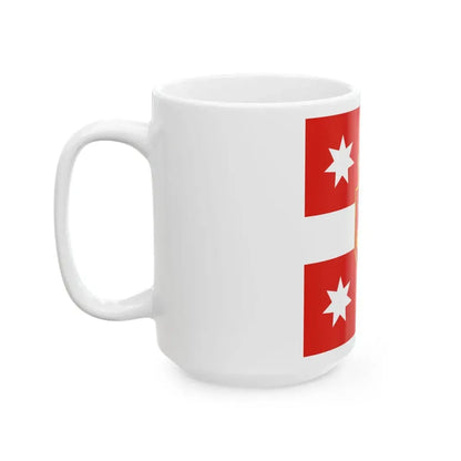 Georgia. Standard of Chief of General Staff (Georgia) White Coffee Mug - Go Mug Yourself