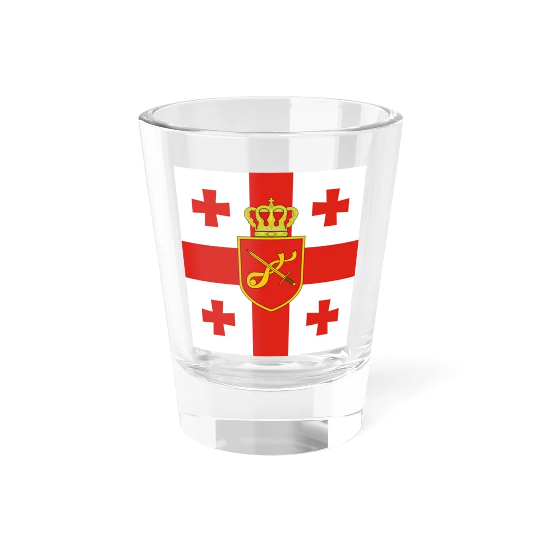 Georgia. Standard of Minister of Defence2 (Georgia) Shot Glass 1.5oz 1.5oz - Go Mug Yourself