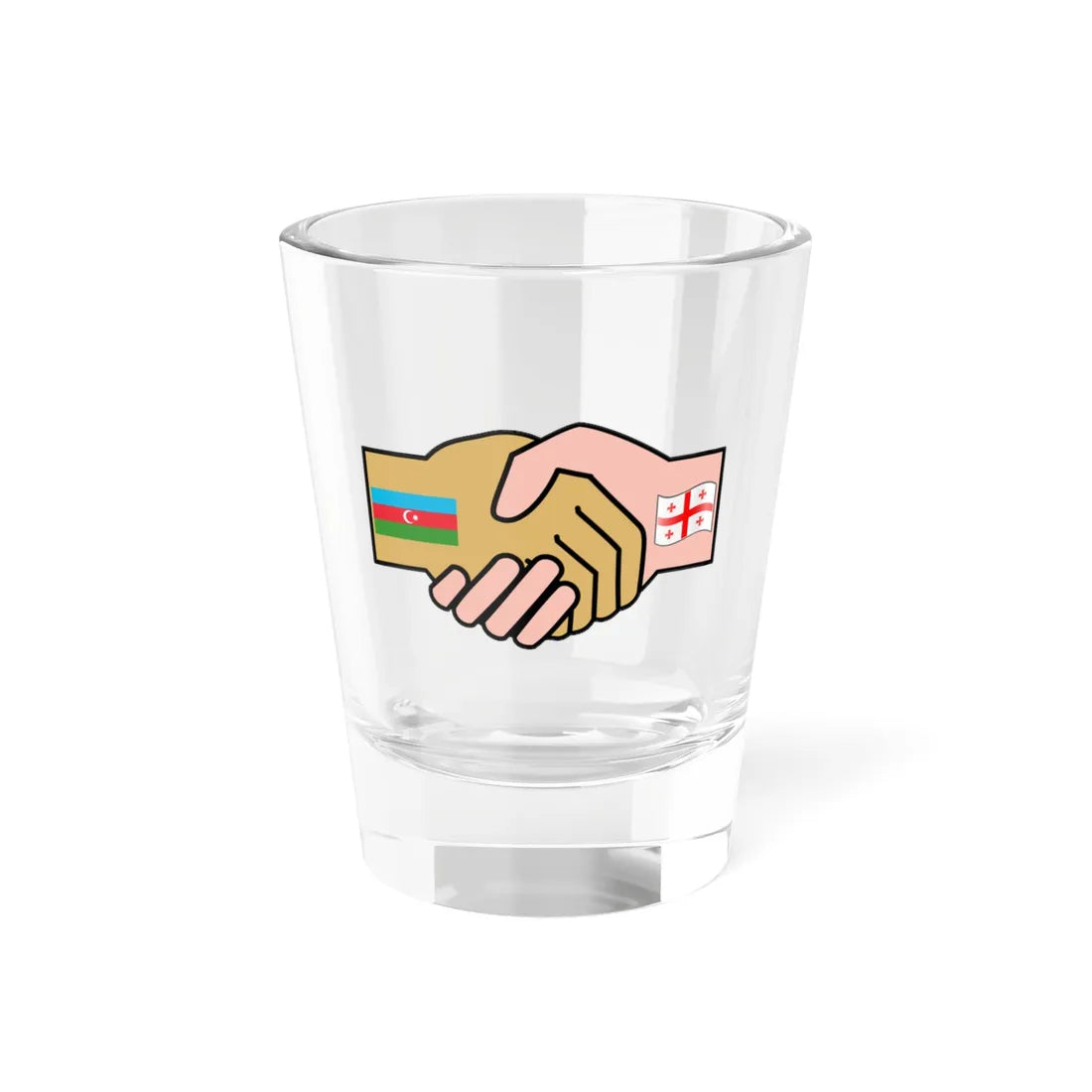 GeorgiaAzerbaijan (Azerbaijan) Shot Glass 1.5oz 1.5oz - Go Mug Yourself