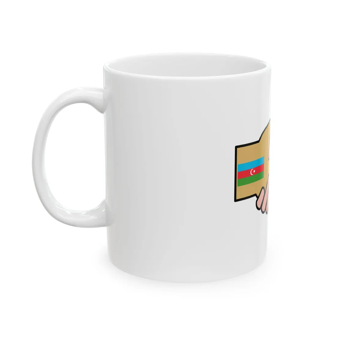 GeorgiaAzerbaijan (Azerbaijan) White Coffee Mug - Go Mug Yourself