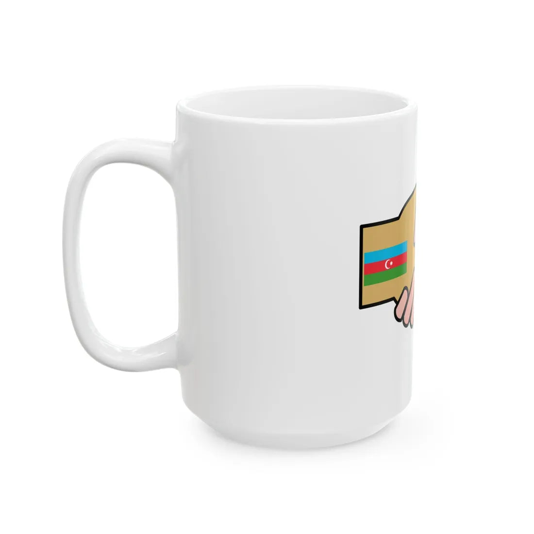 GeorgiaAzerbaijan (Azerbaijan) White Coffee Mug - Go Mug Yourself