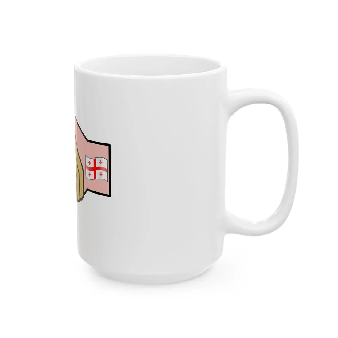 GeorgiaAzerbaijan (Azerbaijan) White Coffee Mug - Go Mug Yourself