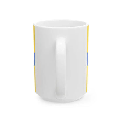 Georgian anti Russo-Ukrainian war flag (Georgia) White Coffee Mug - Go Mug Yourself