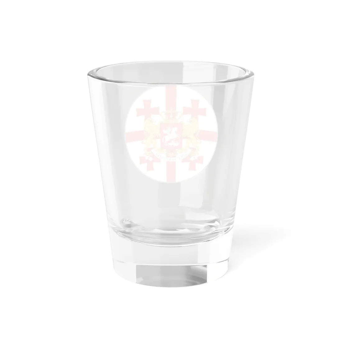 Georgian flag circle with COA (Georgia) Shot Glass 1.5oz - Go Mug Yourself