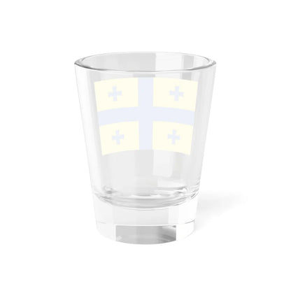 Georgian flag in Ukraines flag colors (Georgia) Shot Glass 1.5oz - Go Mug Yourself