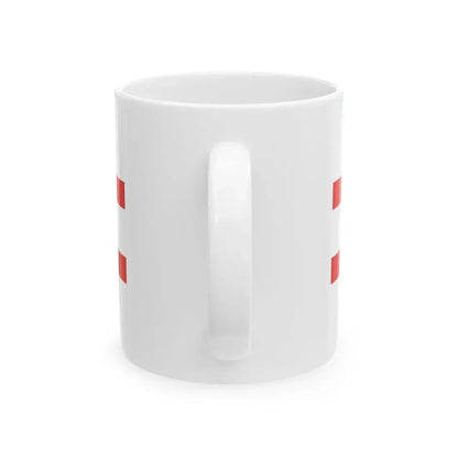 Georgian flag roundel (Georgia) White Coffee Mug - Go Mug Yourself