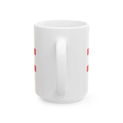 Georgian flag roundel (Georgia) White Coffee Mug - Go Mug Yourself
