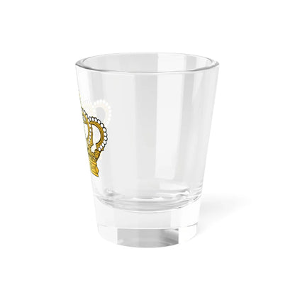 Georgian golden crown with pearls and cross (Georgia) (Coat of Arms) Shot Glass 1.5oz - Go Mug Yourself