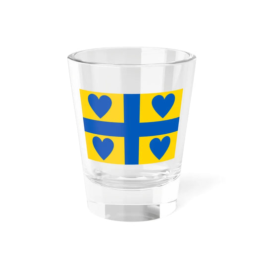 Georgian-Ukrainian heart flag (Georgia) Shot Glass 1.5oz 1.5oz - Go Mug Yourself