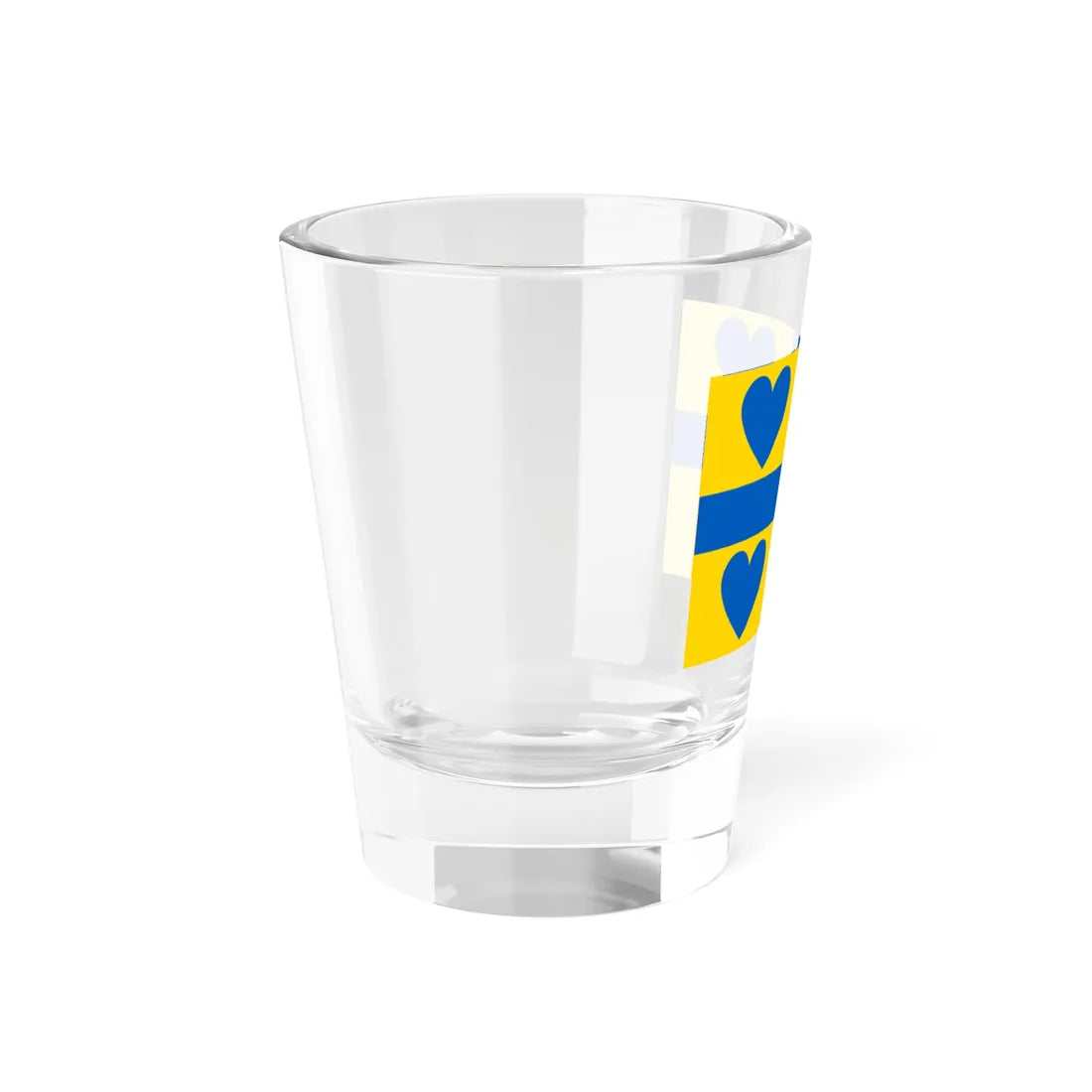 Georgian-Ukrainian heart flag (Georgia) Shot Glass 1.5oz - Go Mug Yourself