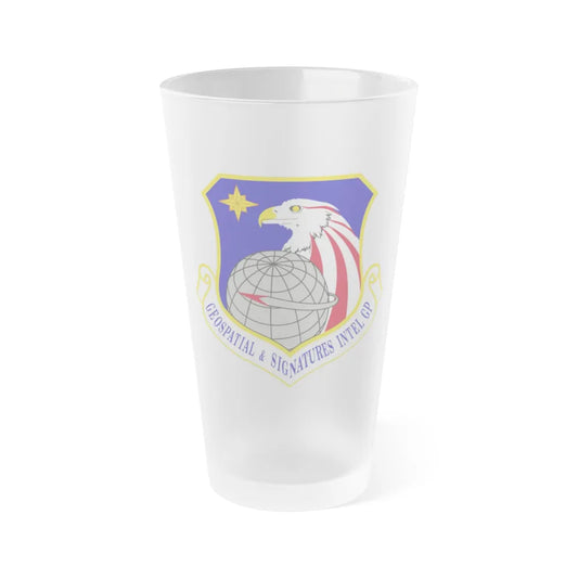 Geospatial and Signatures Intelligence Group (U.S. Air Force) Frosted Pint Glass 16oz-16oz-Frosted-Go Mug Yourself