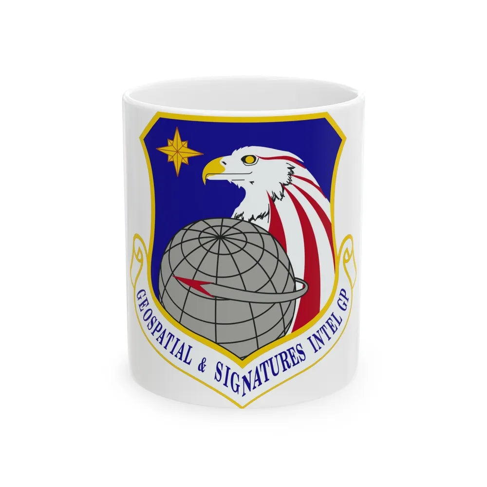 Geospatial and Signatures Intelligence Group (U.S. Air Force) White Coffee Mug-11oz-Go Mug Yourself