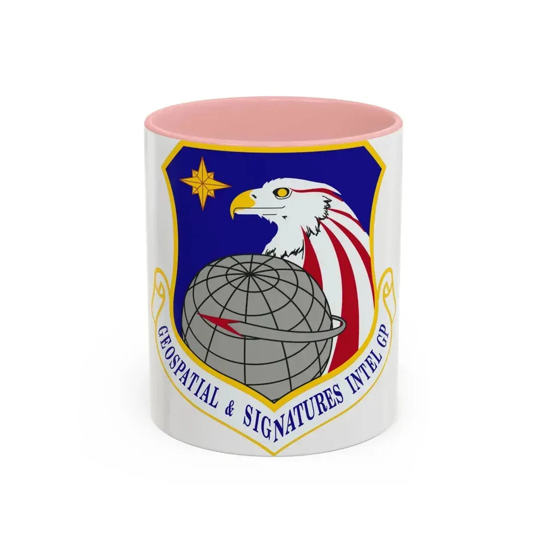 Geospatial and Signatures Intelligence Group (U.S. Air Force) Accent Coffee Mug 11oz Pink - Go Mug Yourself