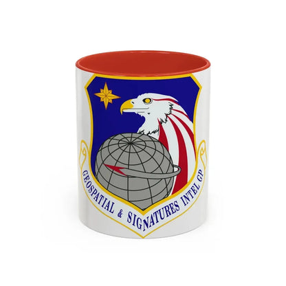 Geospatial and Signatures Intelligence Group (U.S. Air Force) Accent Coffee Mug 11oz Red - Go Mug Yourself